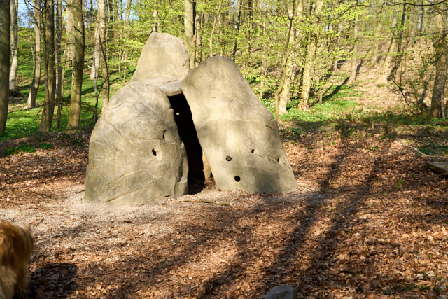 Klettersteine auf dem Spielplatz